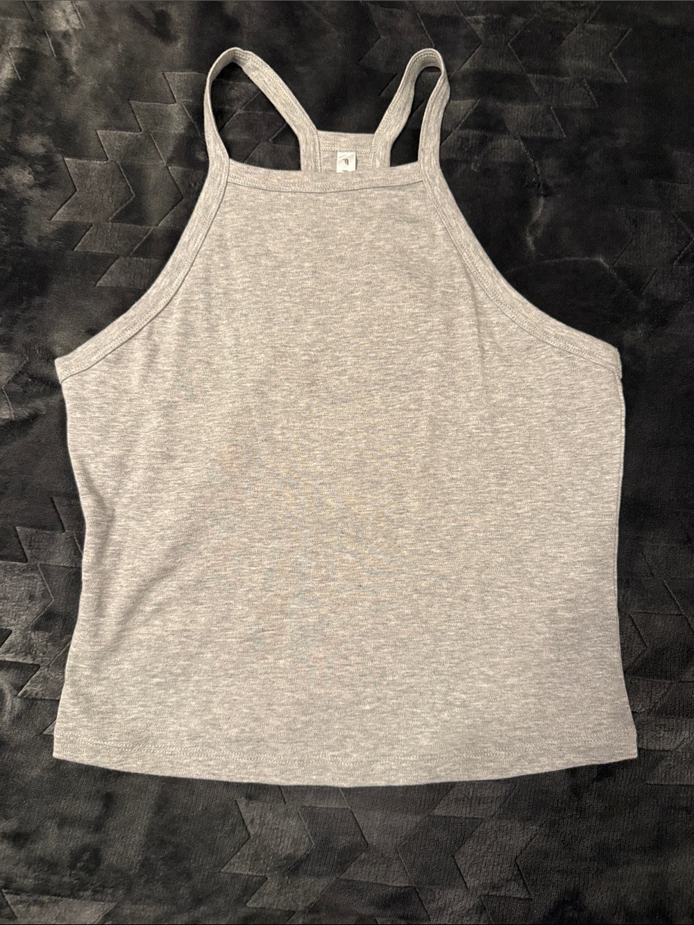Fabletics Heather Grey Halter Tank